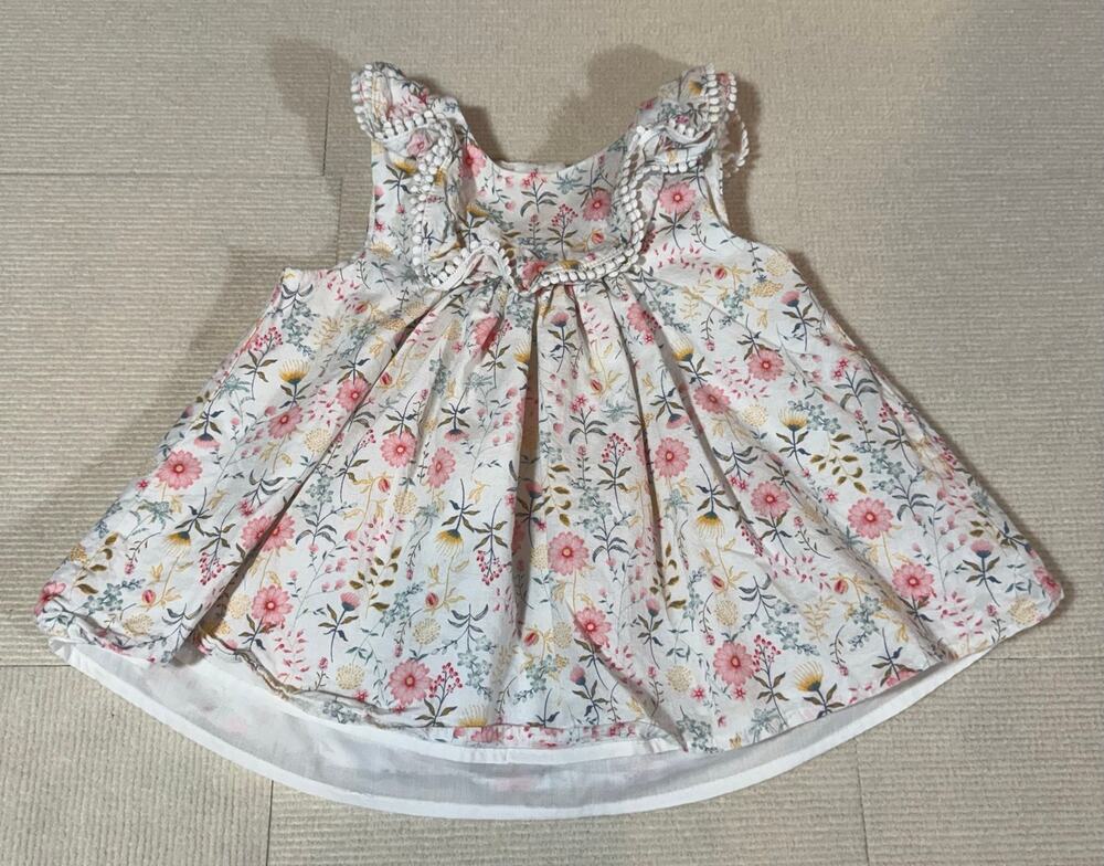 Tommy Bahama Toddler Girl Dress 4t Cotton Blend Floral Lined Cottage Fairy